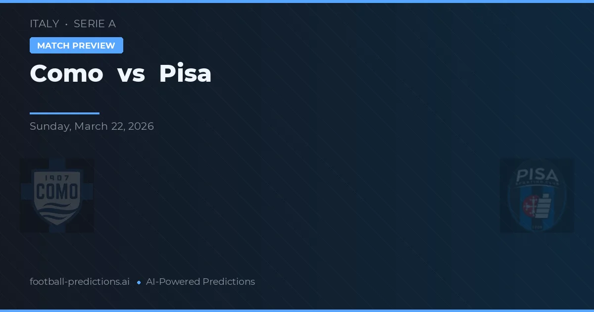 Como vs Pisa — předpověď a náhled zápasu