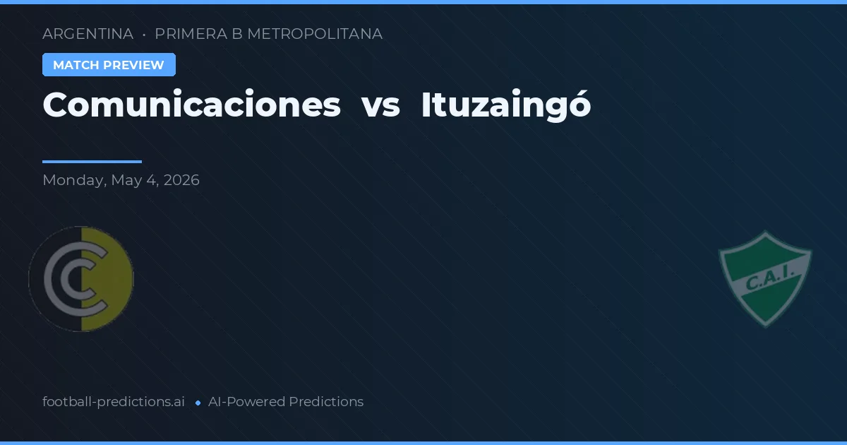 Comunicaciones vs Ituzaingó — předpověď a náhled zápasu