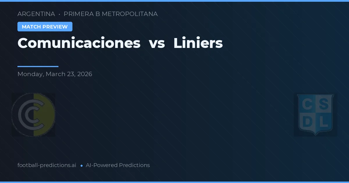 Comunicaciones vs Liniers — předpověď a náhled zápasu