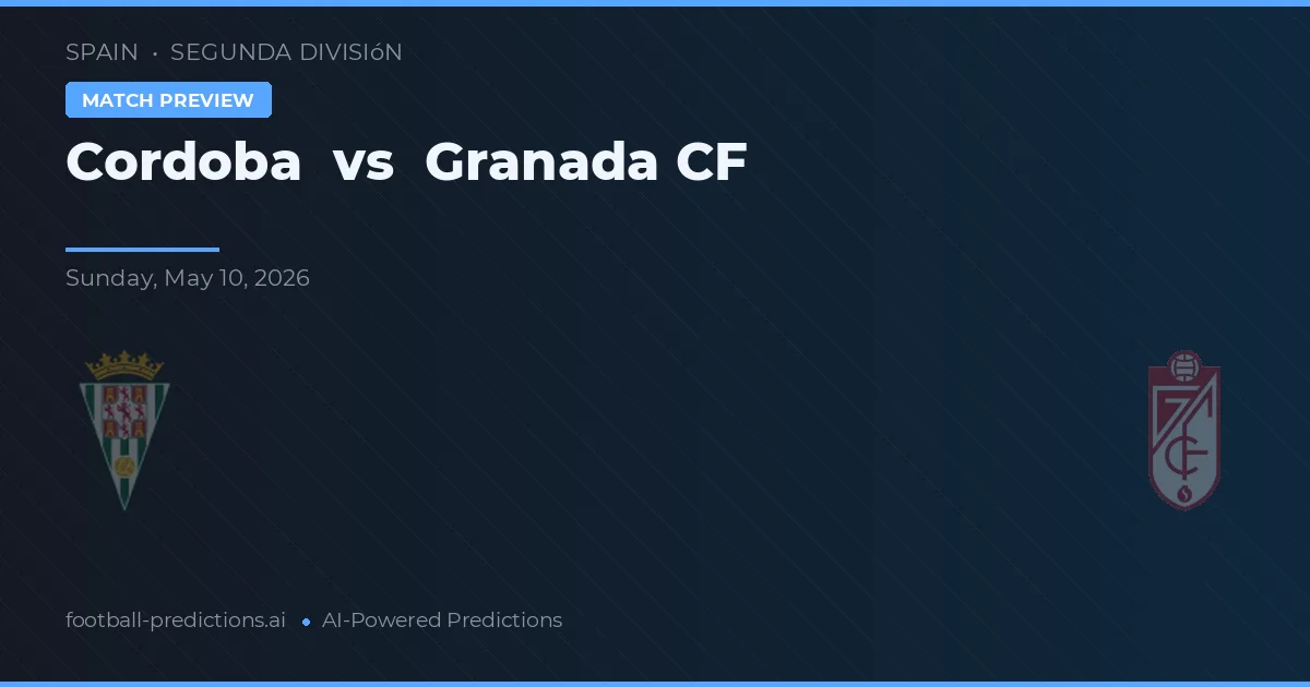 Córdoba vs Granada CF — předpověď a náhled zápasu