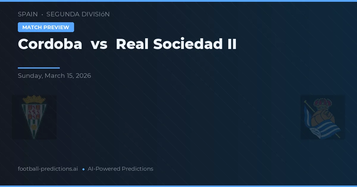 Córdoba vs Osasuna II — předpověď a náhled zápasu