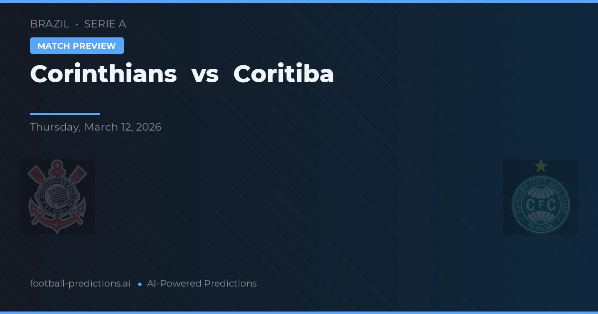 Corinthians vs Coritiba — předpověď a náhled zápasu