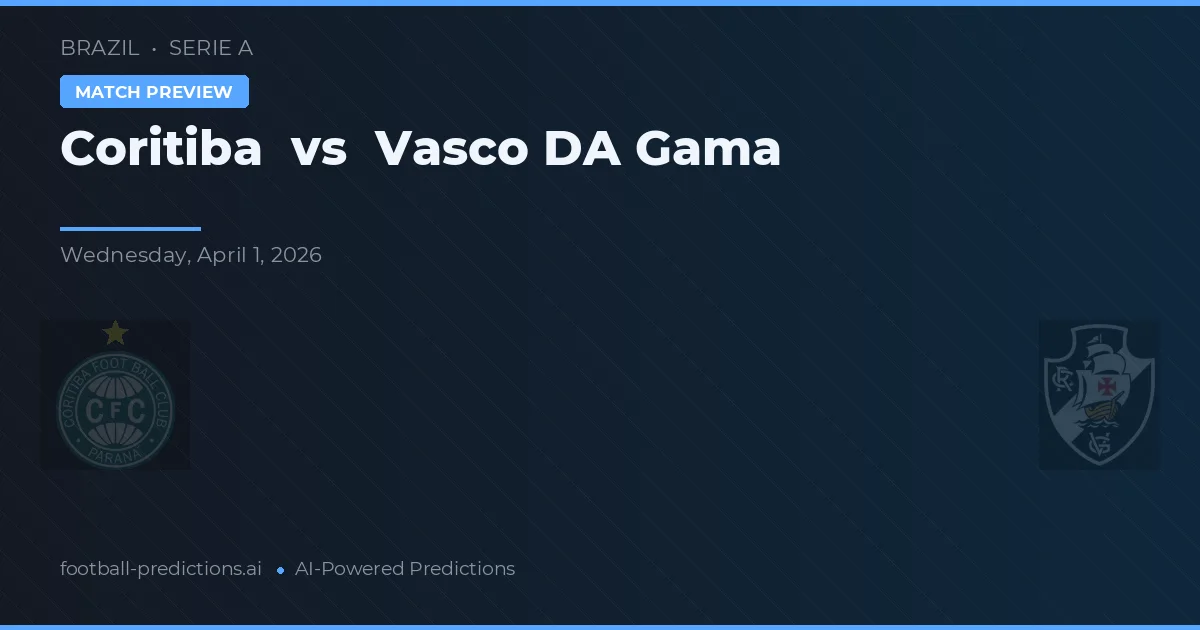 Coritiba vs Vasco da Gama — předpověď a náhled zápasu
