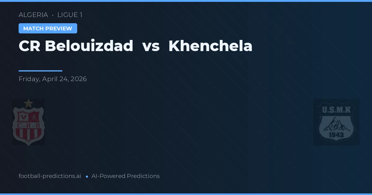 CR Belouizdad vs Khenchela — předpověď a náhled zápasu