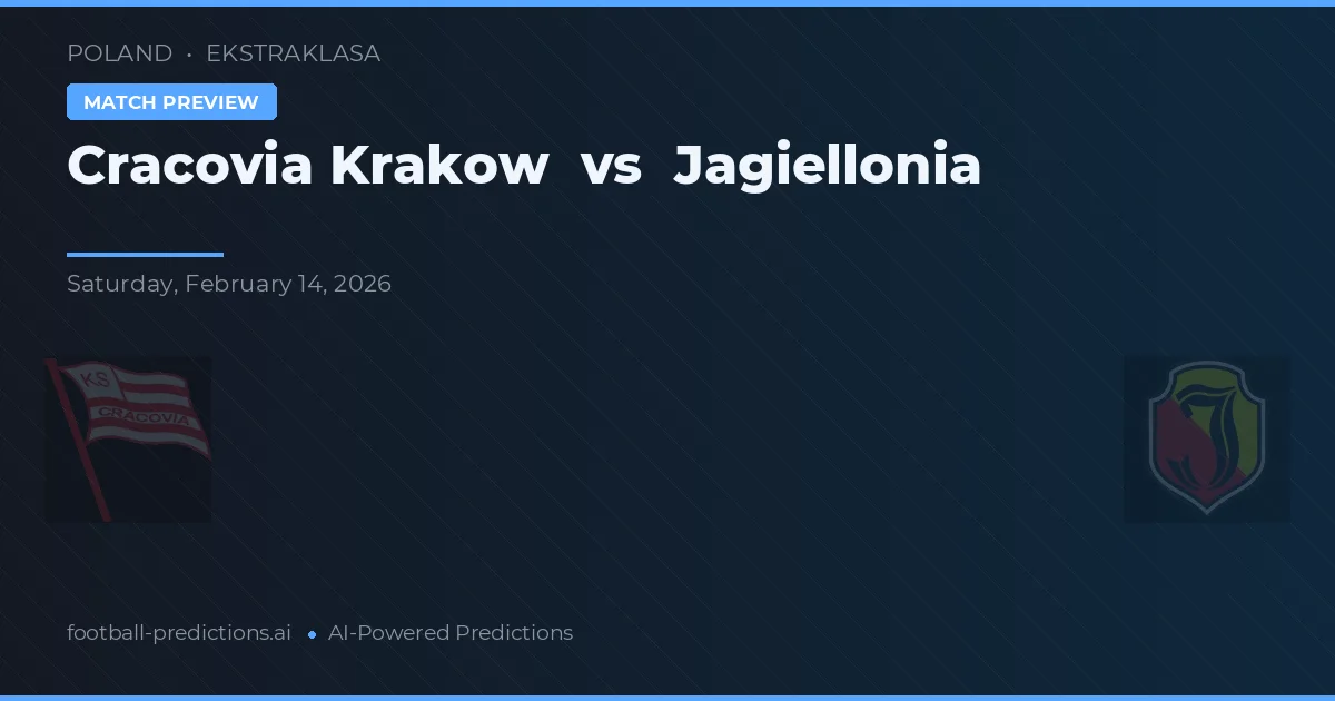 Cracovia Krakov vs Jagiellonia — předpověď a náhled zápasu