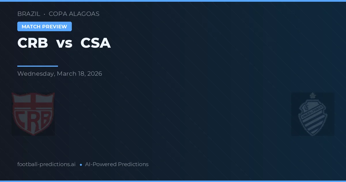 CRB vs CSA — předpověď a náhled zápasu