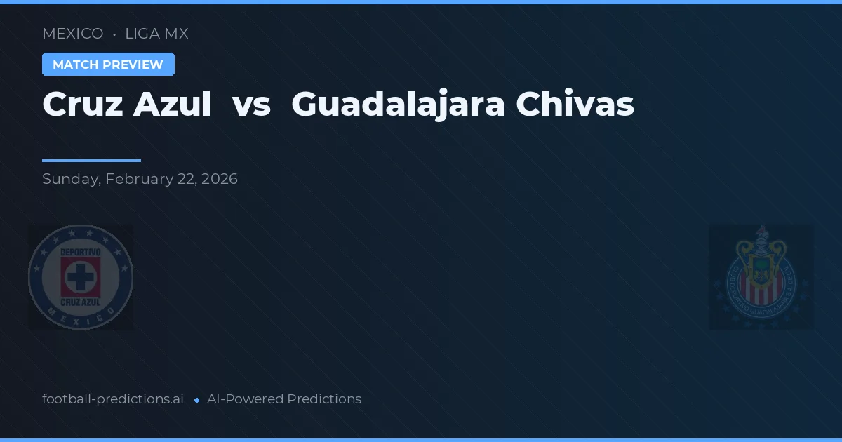 Cruz Azul vs Guadalajara Chivas — předpověď a náhled zápasu