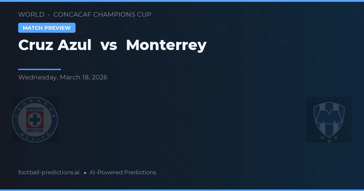Cruz Azul vs Monterrey — předpověď a náhled zápasu