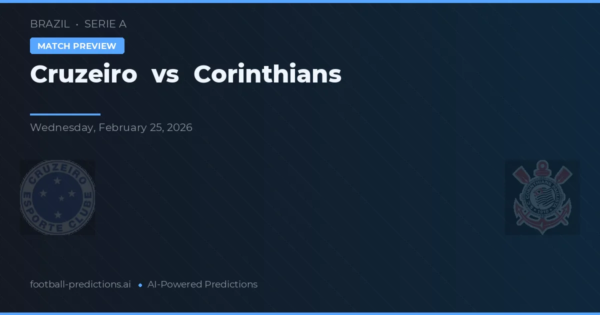 Cruzeiro vs Corinthians — předpověď a náhled zápasu
