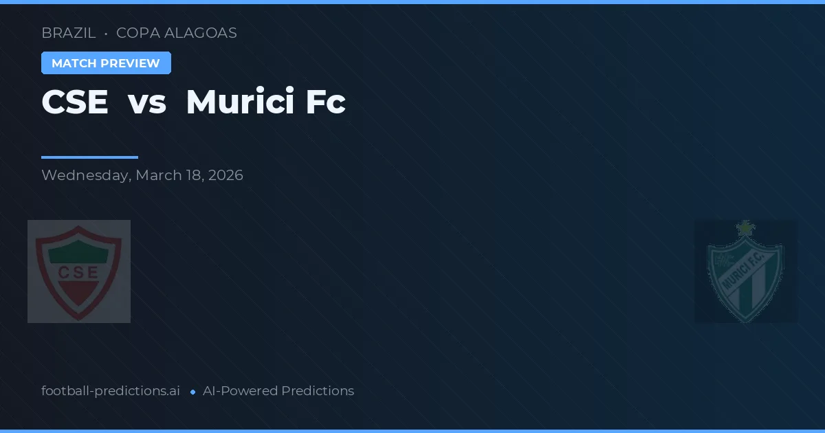 CSE vs Murici FC — předpověď a náhled zápasu