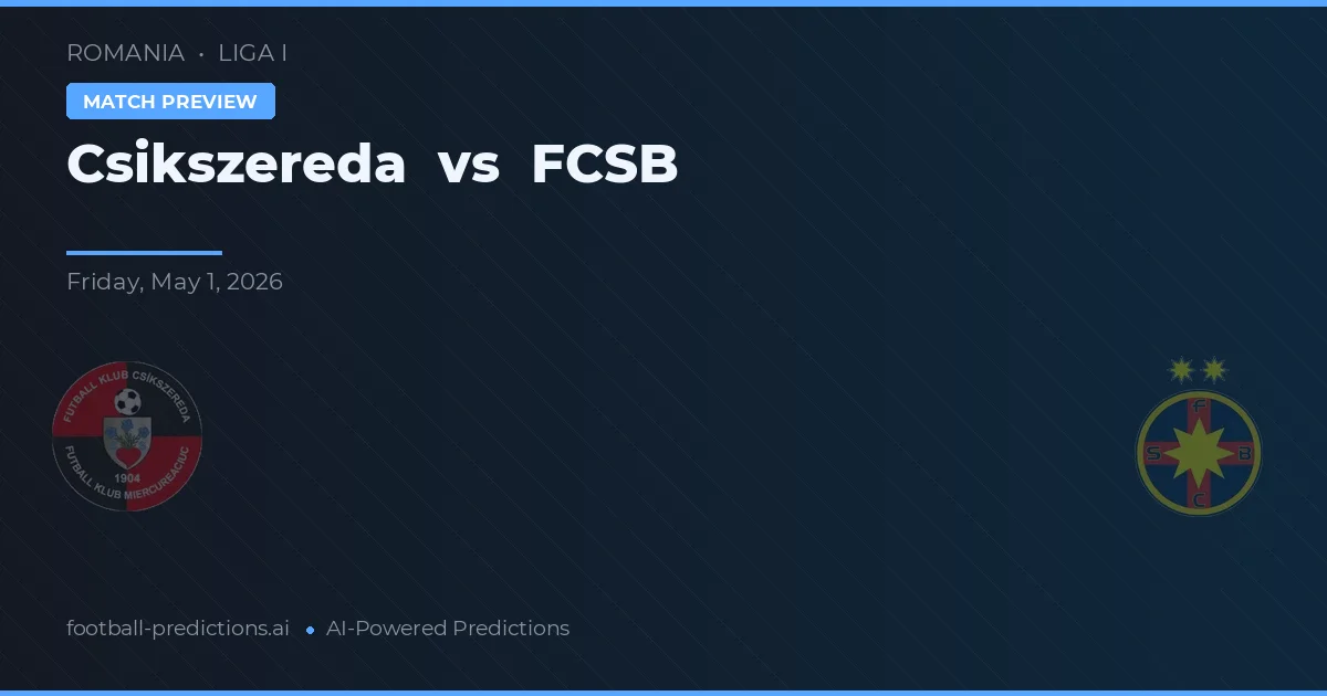 Čikszereda vs FCSB preview
