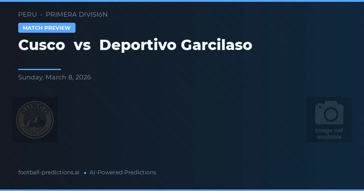 Cusco vs Deportivo Garcilaso — předpověď a náhled zápasu