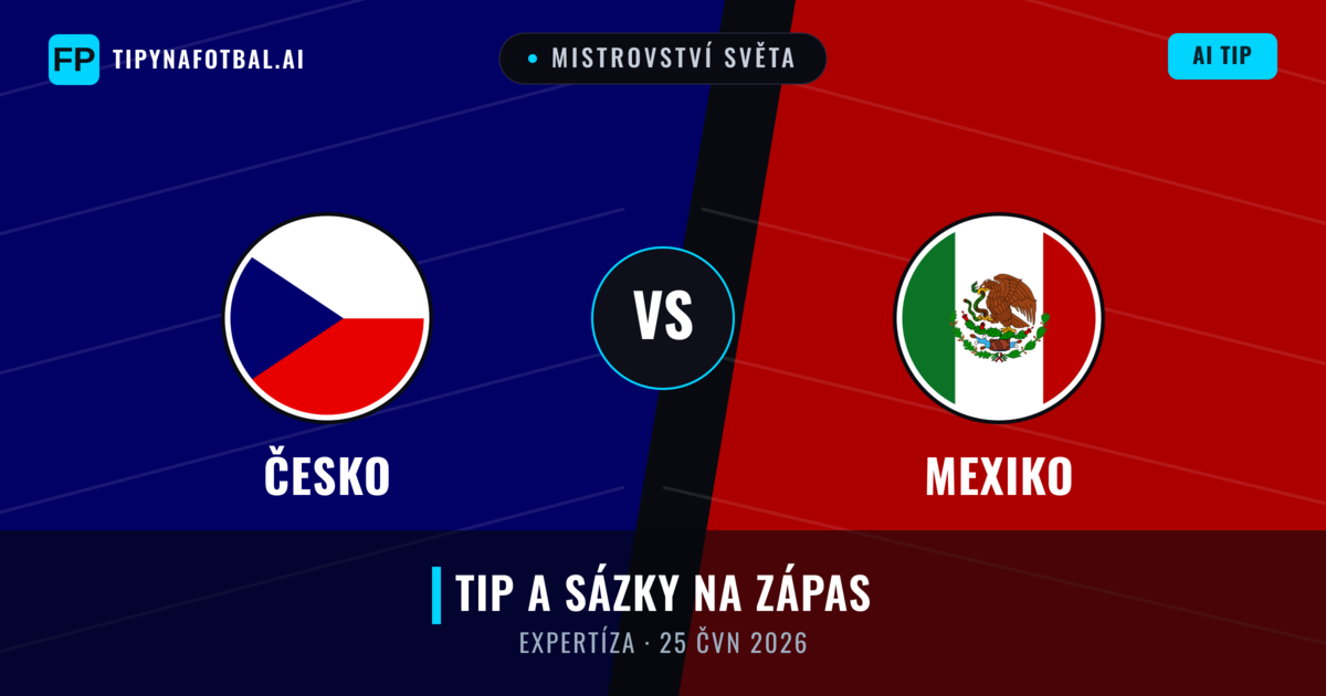 Česko vs Mexiko — předpověď a náhled zápasu