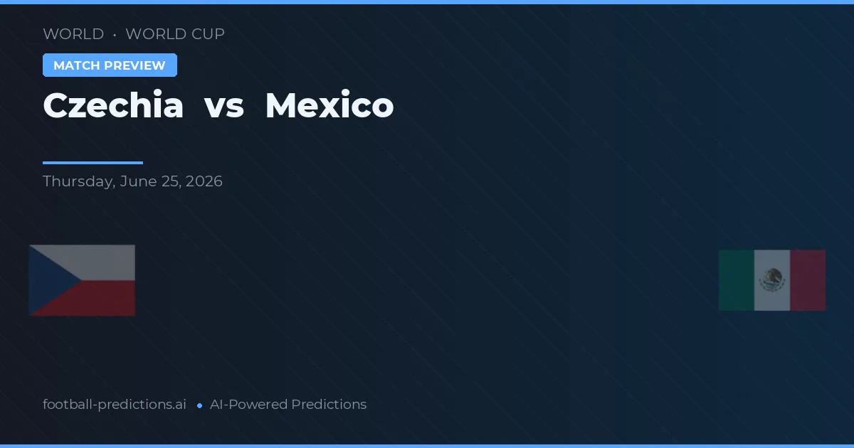 Česko vs Mexiko — předpověď a náhled zápasu