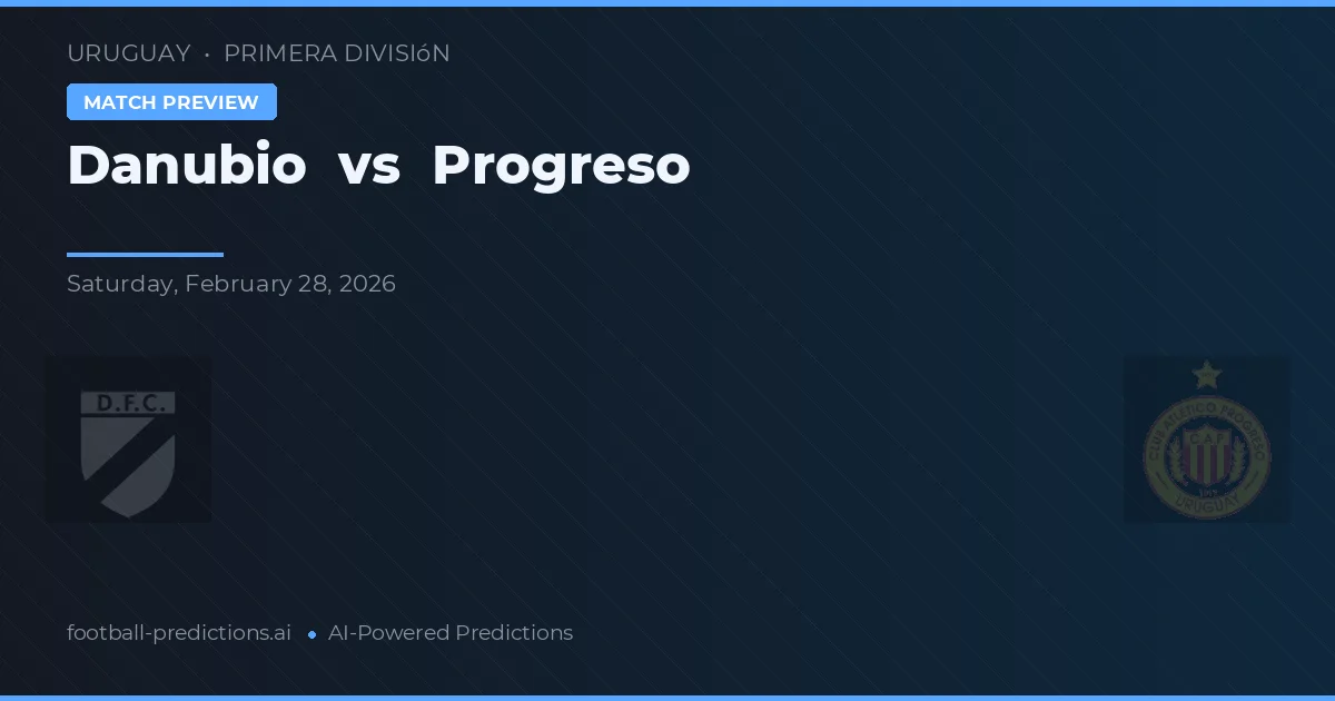 Danubio vs Progreso — předpověď a náhled zápasu
