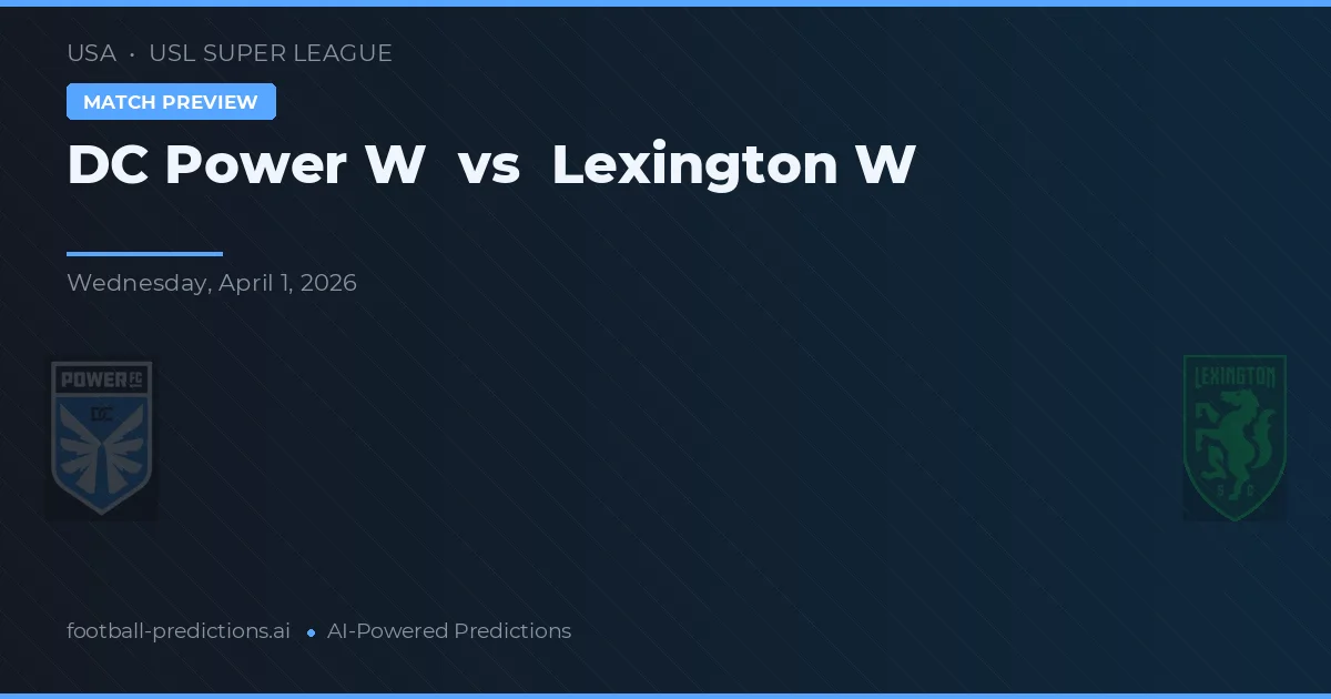 DC Power W vs Lexington W — předpověď a náhled zápasu