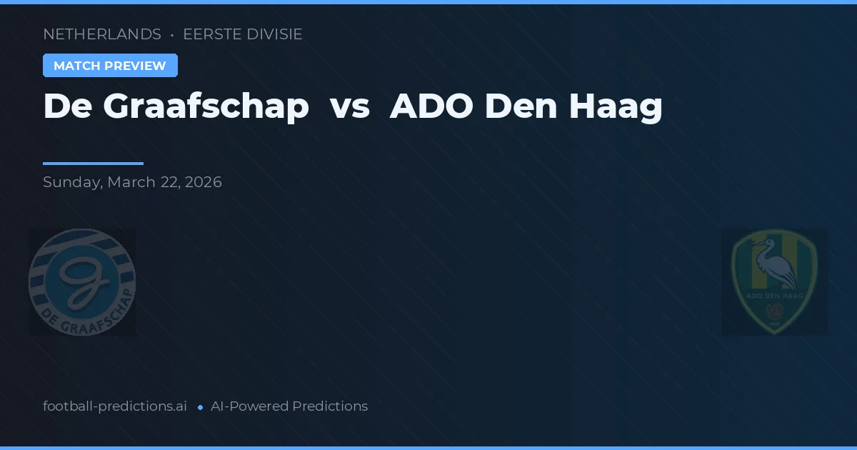 De Graafschap vs Ado Den Haag — předpověď a náhled zápasu