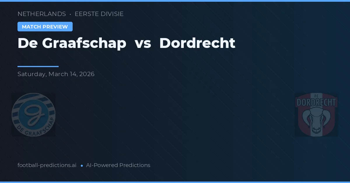 De Graafschap vs Dordrecht — předpověď a náhled zápasu