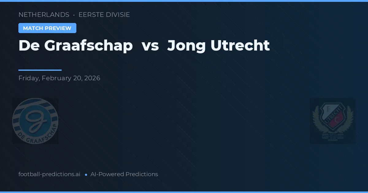 De Graafschap vs Jong Utrecht — předpověď a náhled zápasu