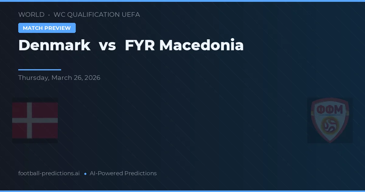 Dánsko vs Makedonie — předpověď a náhled zápasu
