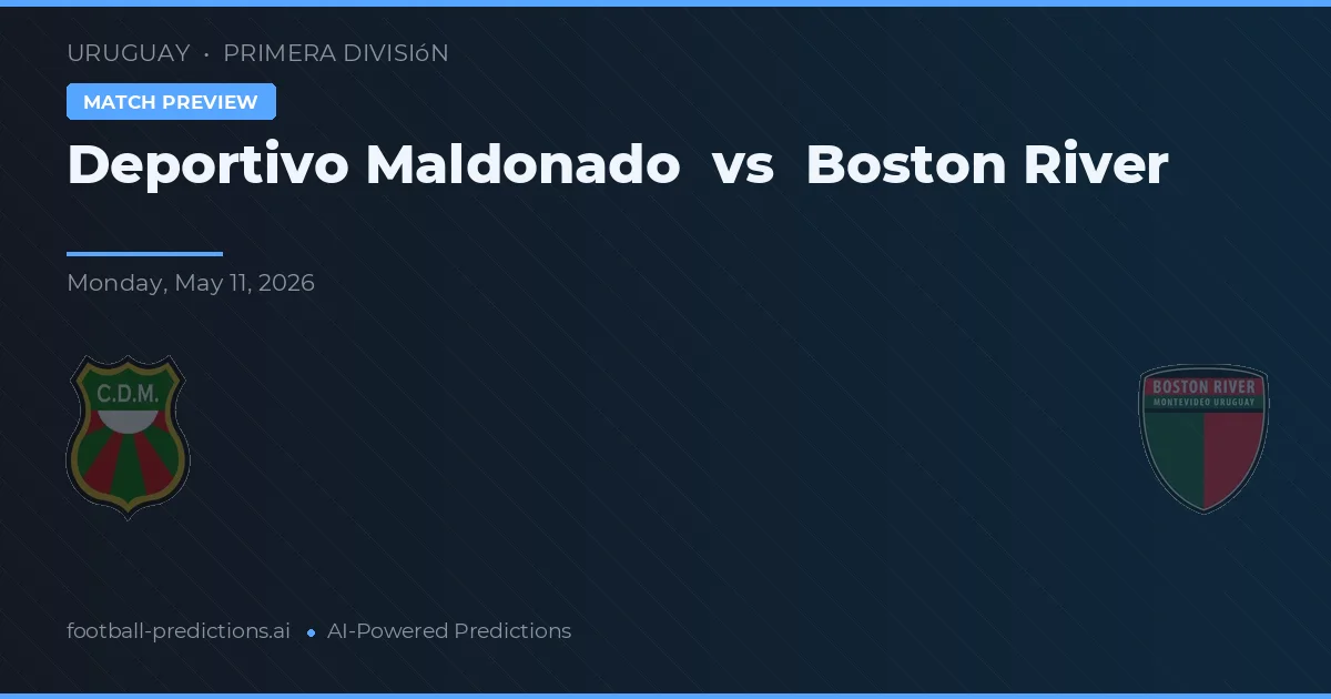Deportivo Maldonado vs Boston River — předpověď a náhled zápasu