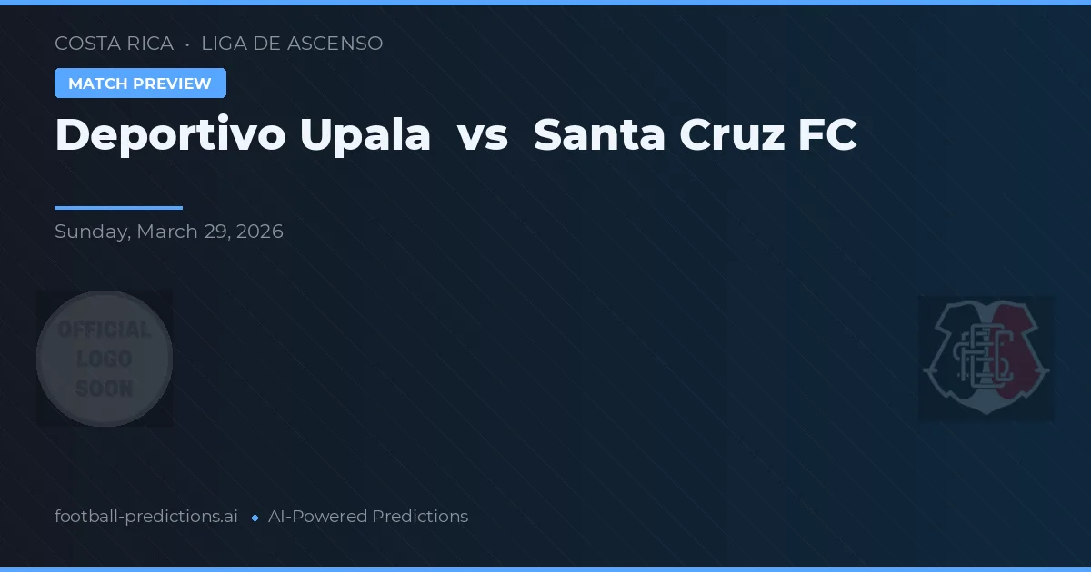 Deportivo Upala vs Santa Cruz FC — předpověď a náhled zápasu