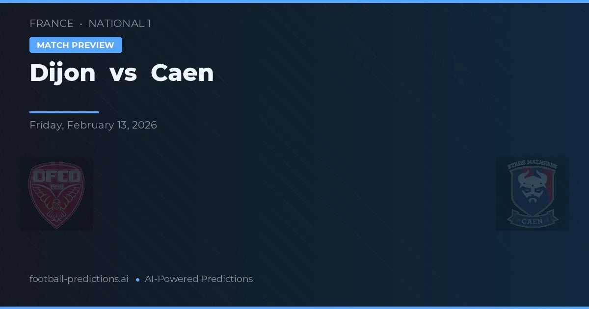 Dijon vs Caen — předpověď a náhled zápasu