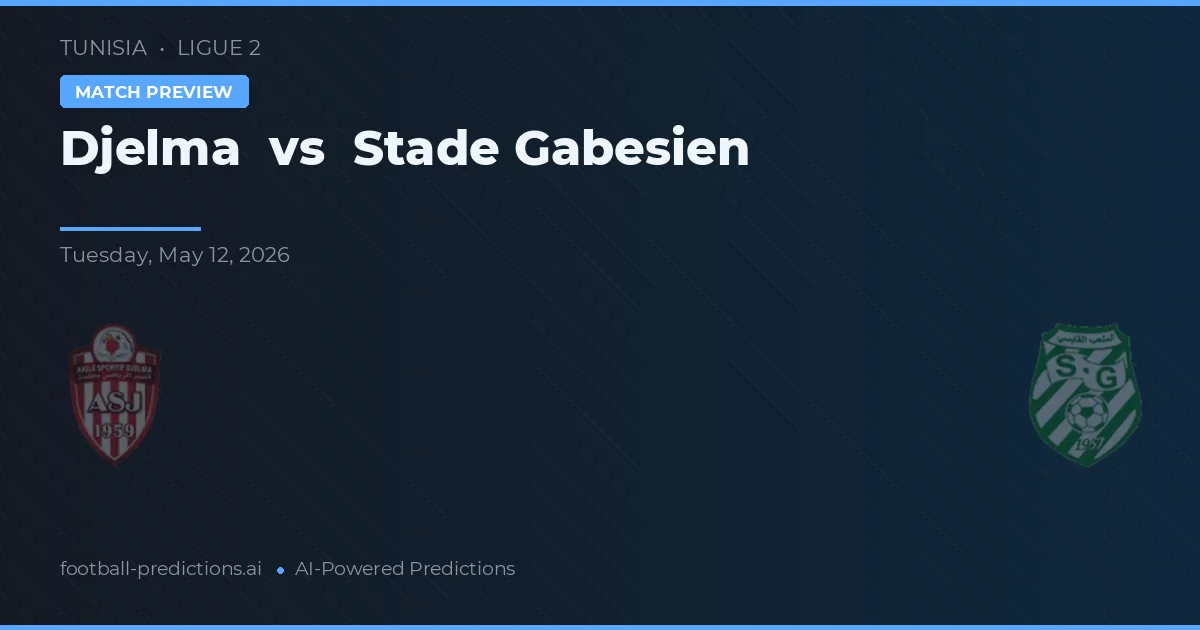 Djelma vs Stade Gabèsien — předpověď a náhled zápasu