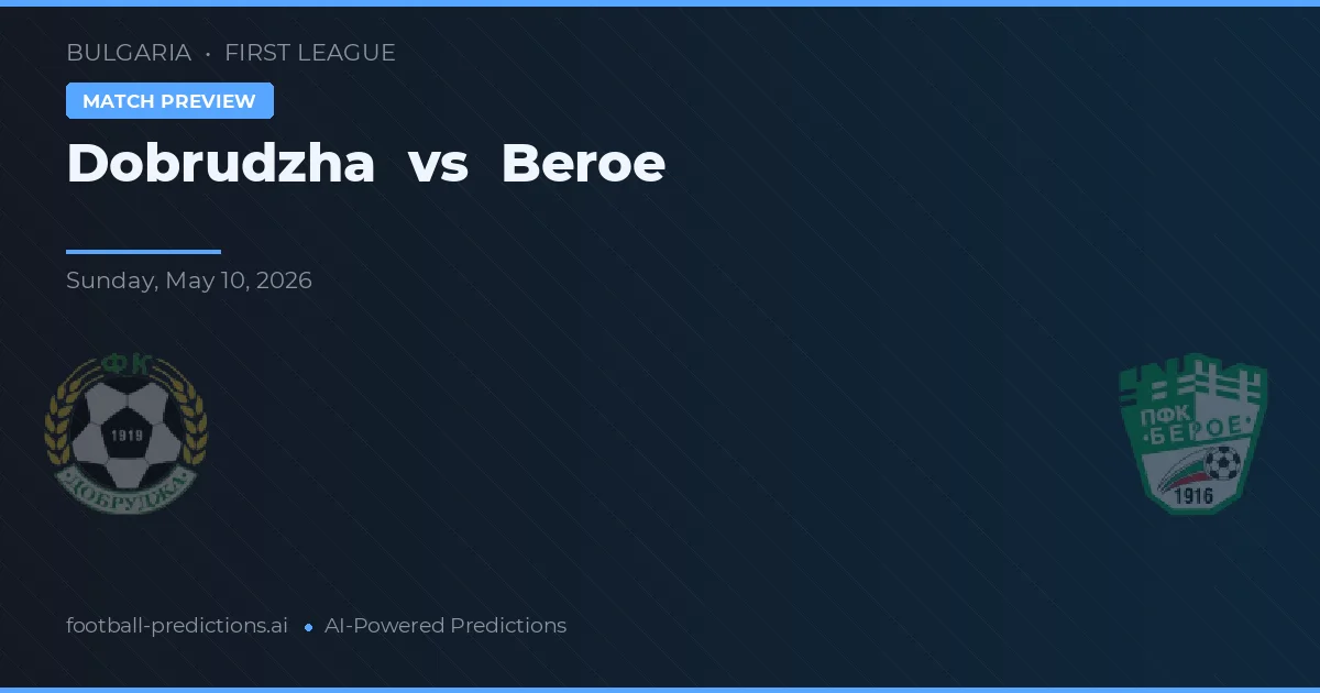 Dobrudzha vs Beroe — předpověď a náhled zápasu