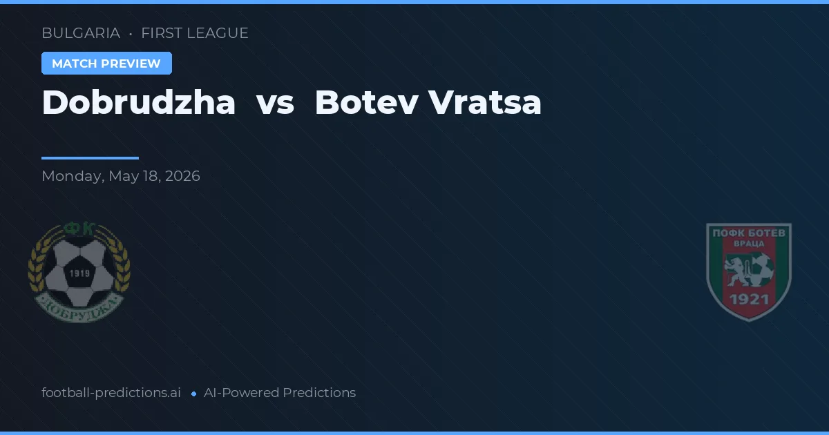 Dobrudzha vs Botev Vratsa — předpověď a náhled zápasu