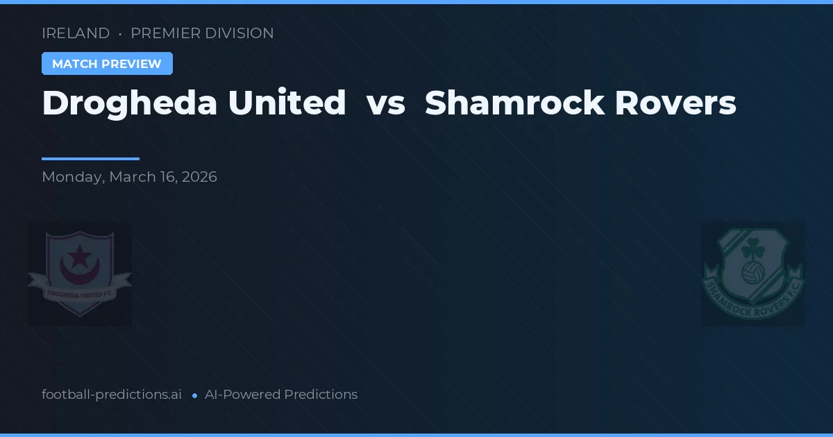 Drogheda United vs Shamrock Rovers — předpověď a náhled zápasu