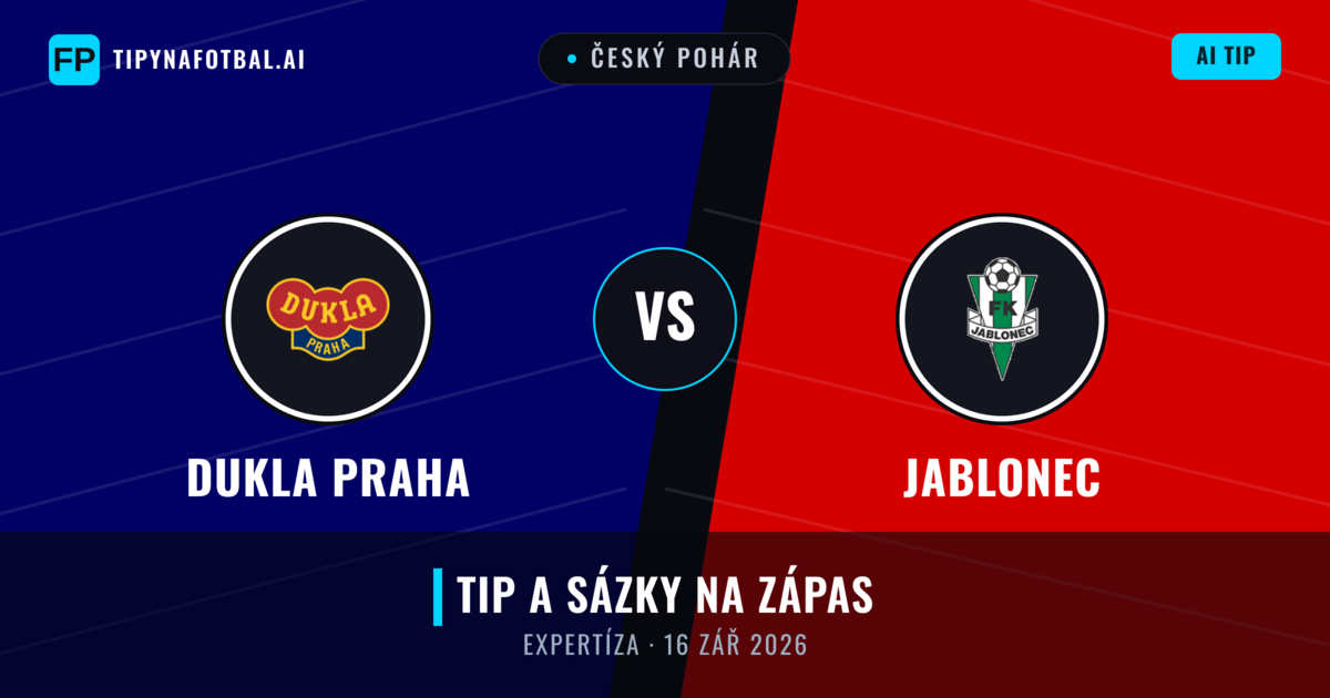 Dukla Praha vs Jablonec — předpověď a náhled zápasu