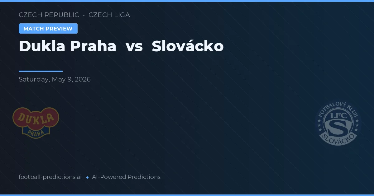 Dukla Praha vs Slovácko — předpověď a náhled zápasu