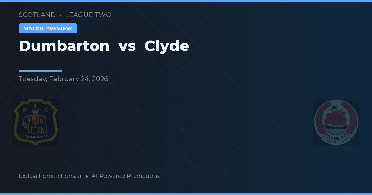 Dumbarton vs Clyde — předpověď a náhled zápasu