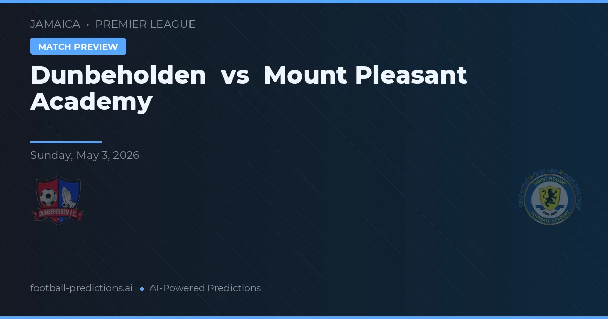 Dunbeholden vs Mount Pleasant Academy — předpověď a náhled zápasu