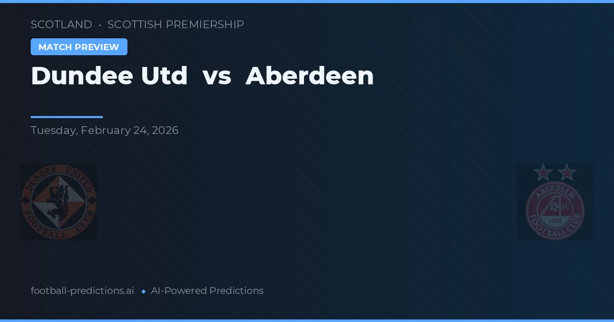 Dundee United vs Aberdeen — předpověď a náhled zápasu