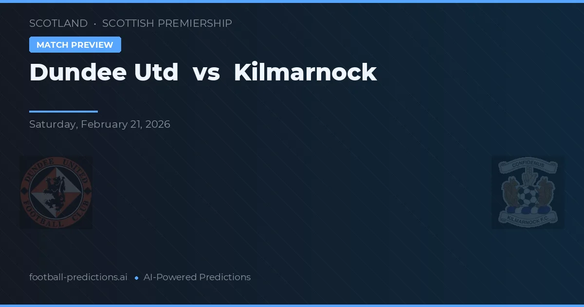Dundee United vs Kilmarnock — předpověď a náhled zápasu