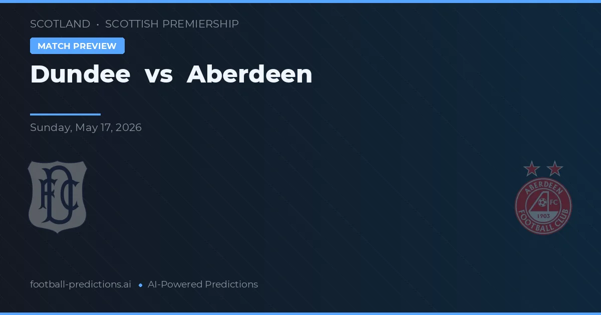 Dundee vs Aberdeen — předpověď a náhled zápasu