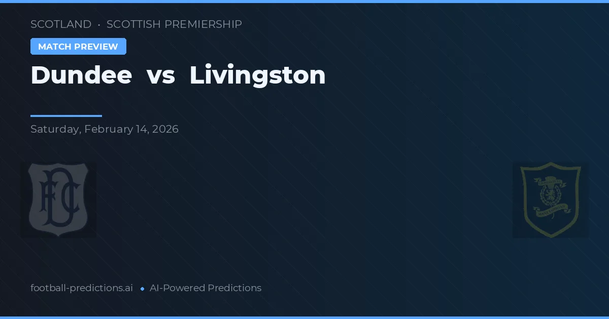 Dundee vs Livingston — předpověď a náhled zápasu