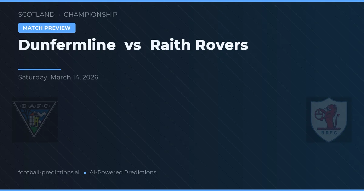 Dunfermline Athletic vs Raith Rovers — předpověď a náhled zápasu