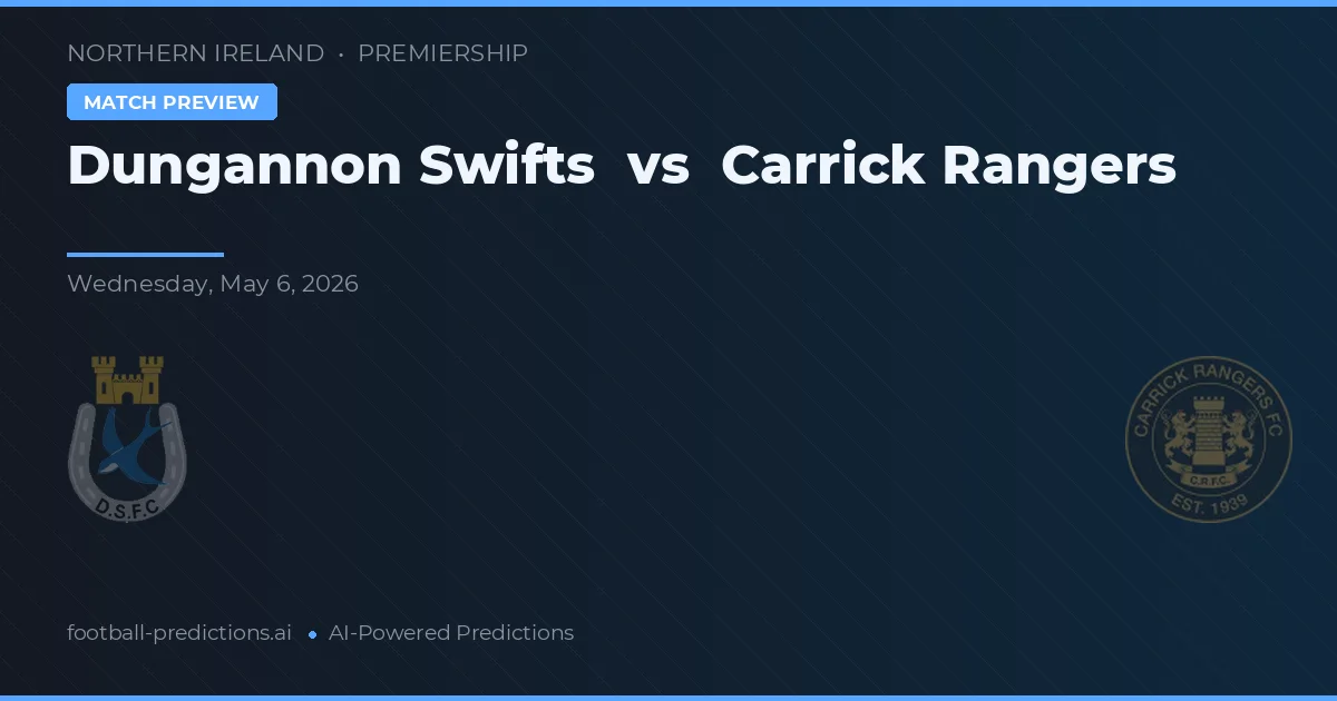 Dungannon Swifts vs Carrick Rangers — předpověď a náhled zápasu