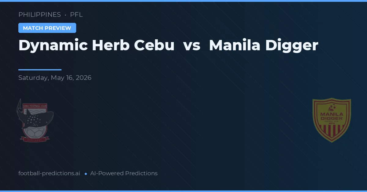 Dynamic Herb Cebu vs Manila Digger — předpověď a náhled zápasu