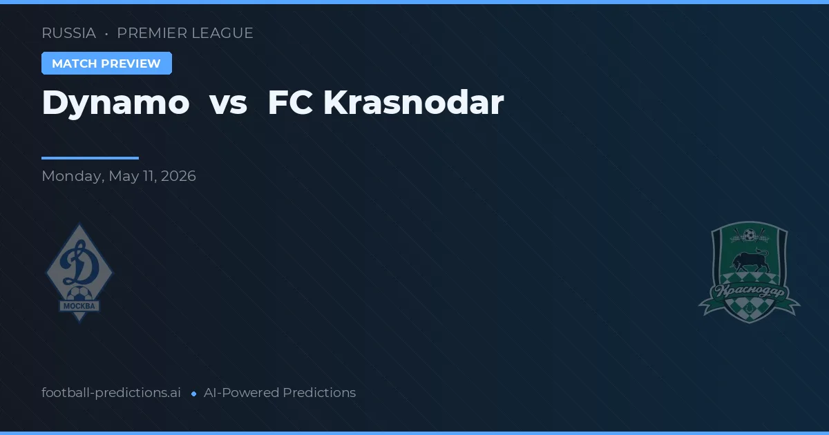 Dynamo Moskva vs FC Krasnodar — předpověď a náhled zápasu