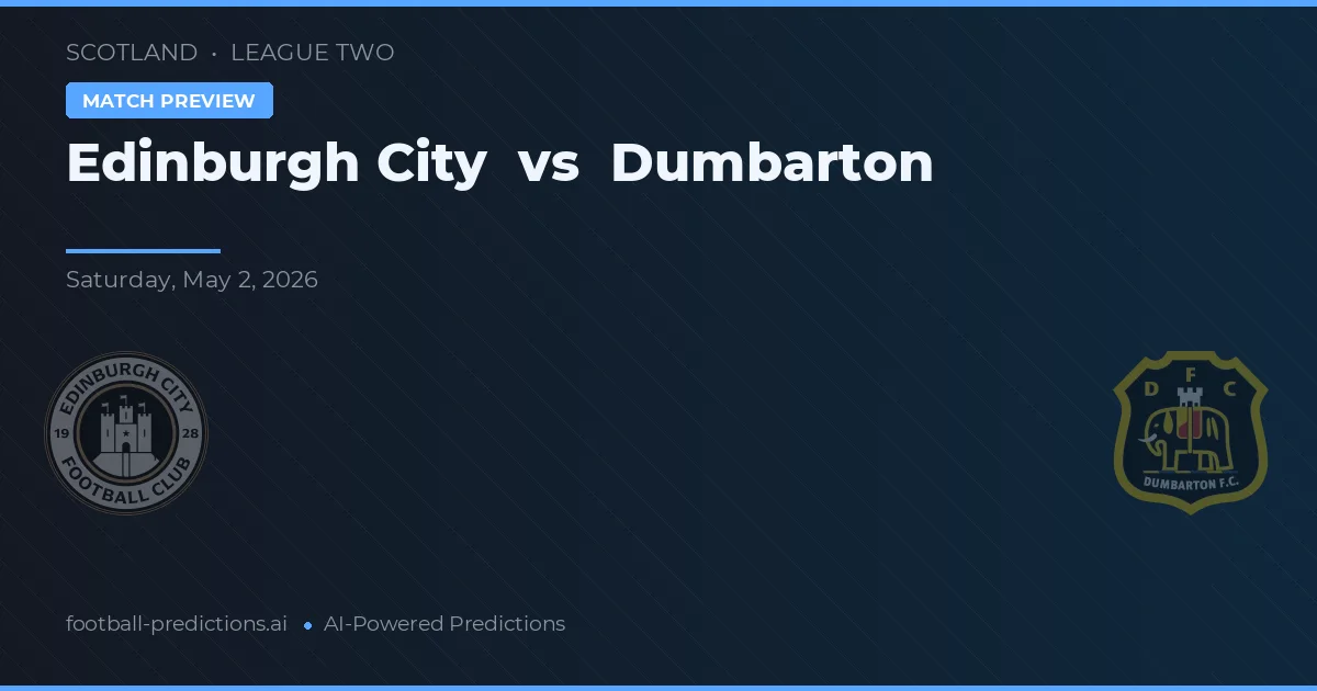 Edinburgh City vs Dumbarton preview