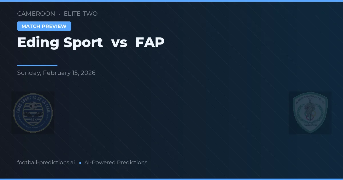 Eding Sport vs FAP — předpověď a náhled zápasu