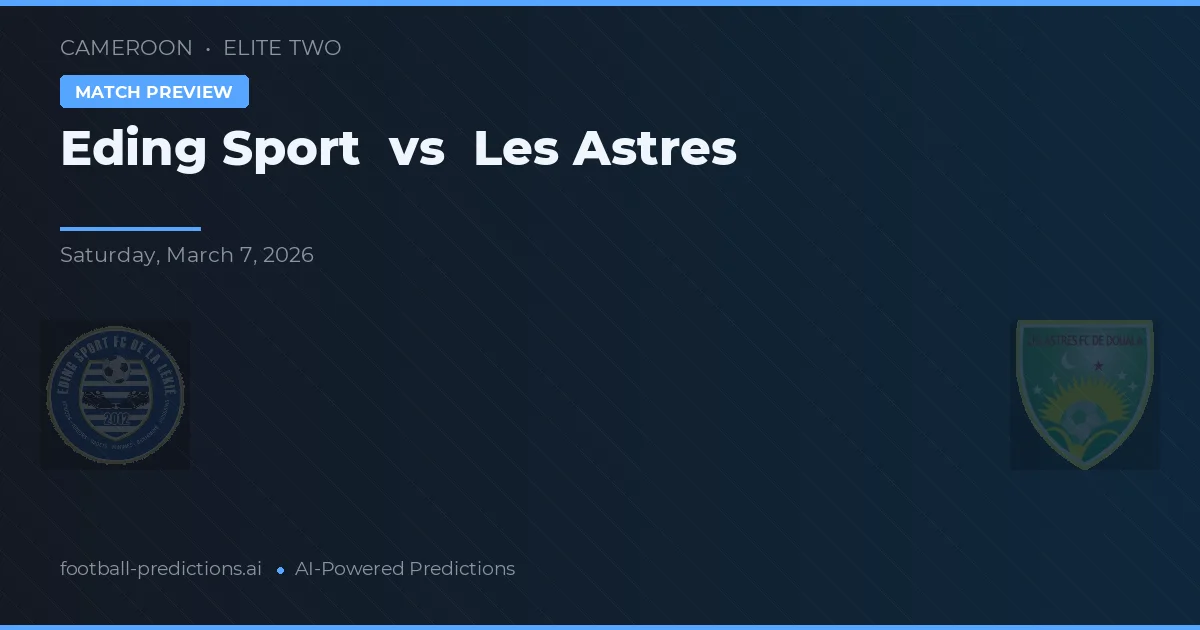 Eding Sport vs Les Astres — předpověď a náhled zápasu
