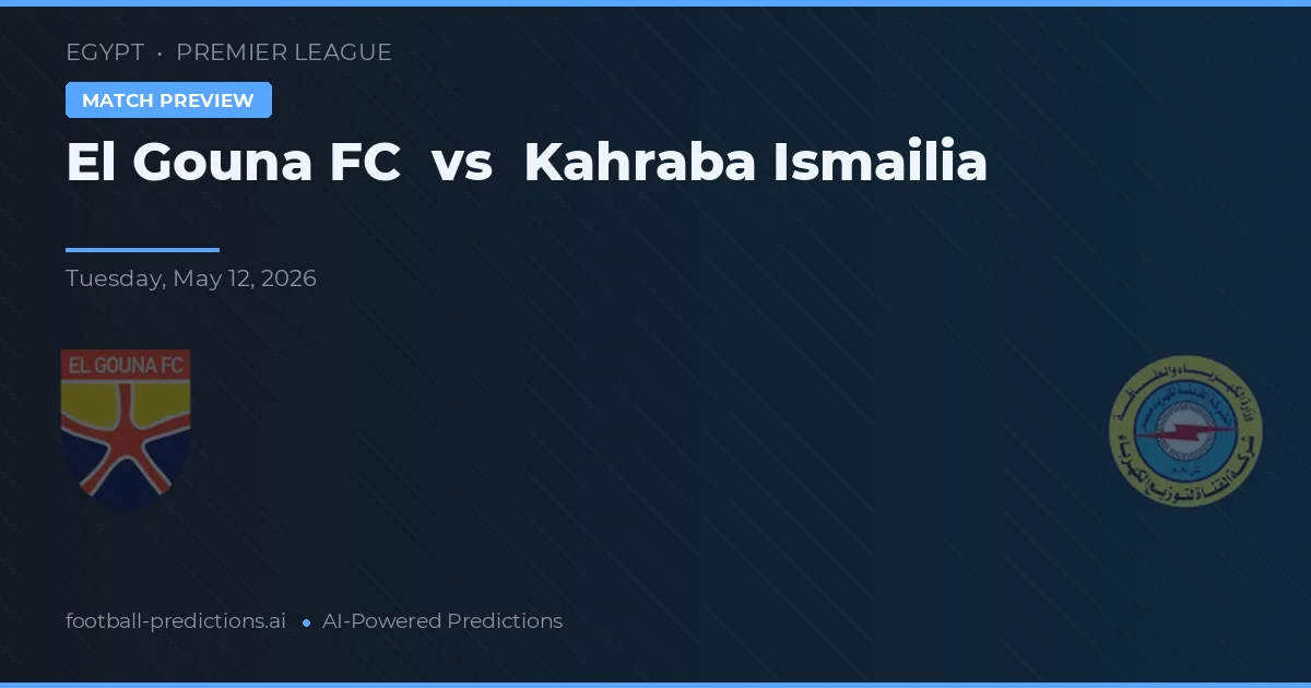 El Gouna FC vs Kahraba Ismailia — předpověď a náhled zápasu