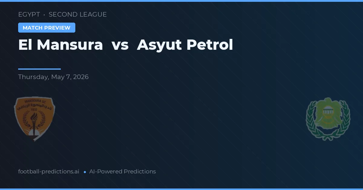 El Mansura vs Asyut Petrol preview
