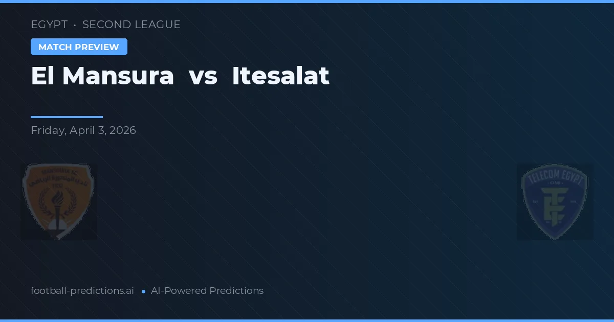 El Mansura vs Itesalat — předpověď a náhled zápasu