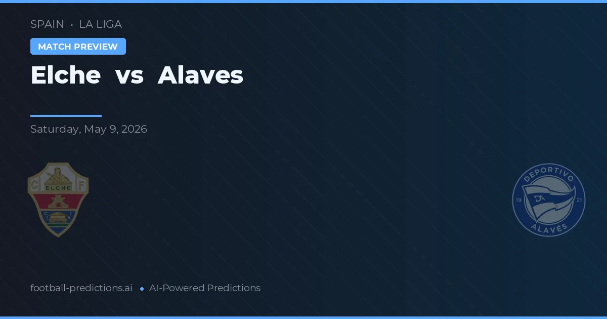 Elche vs Alavés — předpověď a náhled zápasu